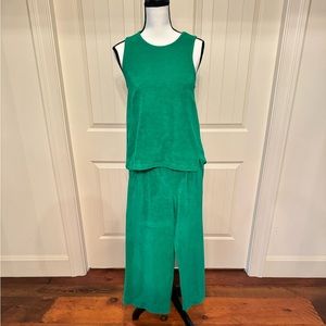 MeandEm terry cropped pants and top